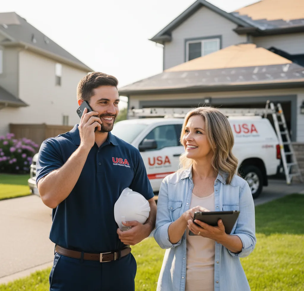 USA Roof Repair Experts customer support in Pollok